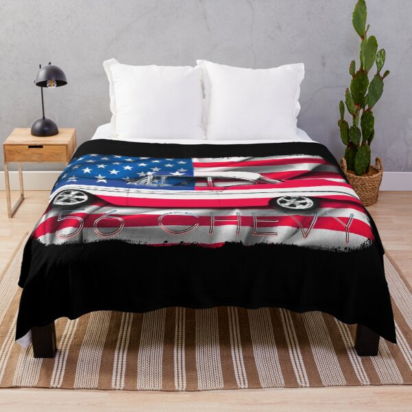 Item preview, 1956 56 Chevy Chevrolet SS US USA American Flag designed and sold by AGED Limited.