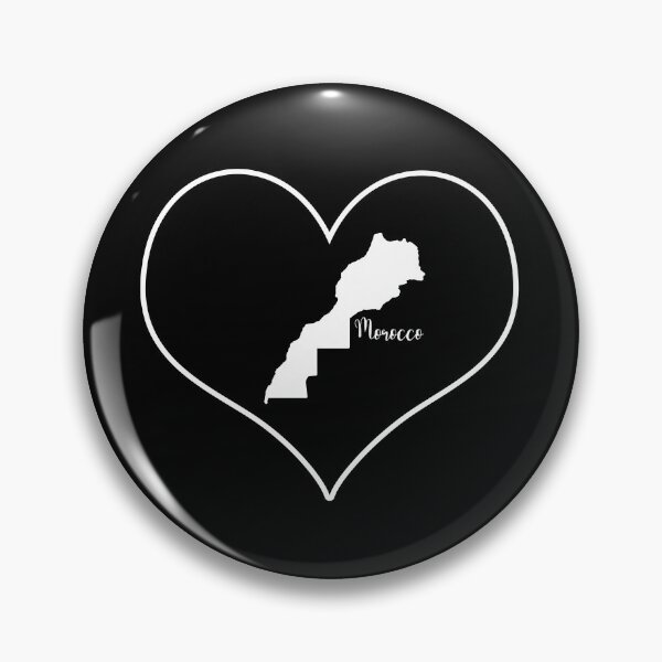 Item preview, Black heart map Morocco designed and sold by Astralia.
