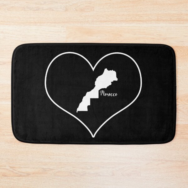 Item preview, Black heart map Morocco designed and sold by Astralia.