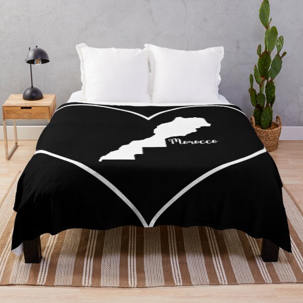 Item preview, Black heart map Morocco designed and sold by Astralia.