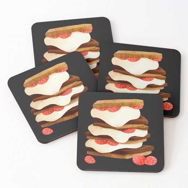 Item preview, Strawberry and Chocolate Marshmallow Smores designed and sold by Alicia Chee.