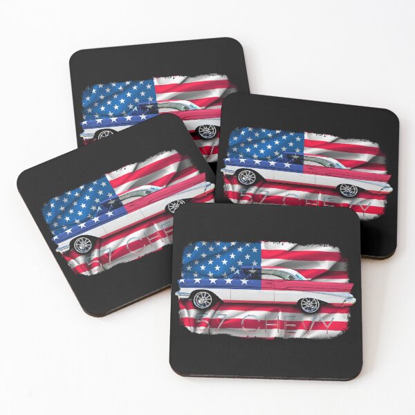 Item preview, 1957 57 Chevy Chevrolet SS US USA American Flag designed and sold by AGED Limited.