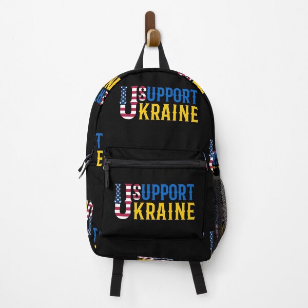 Item preview, US Support Ukraine Tattoo Blue Yellow Typography Phrase designed and sold by Vasabi88.