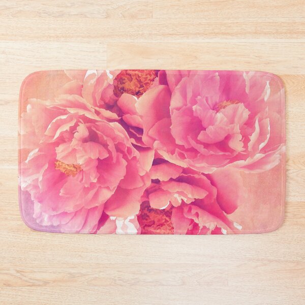 Item preview, Peony Garden Coral pink peonies designed and sold by Glimmersmith.