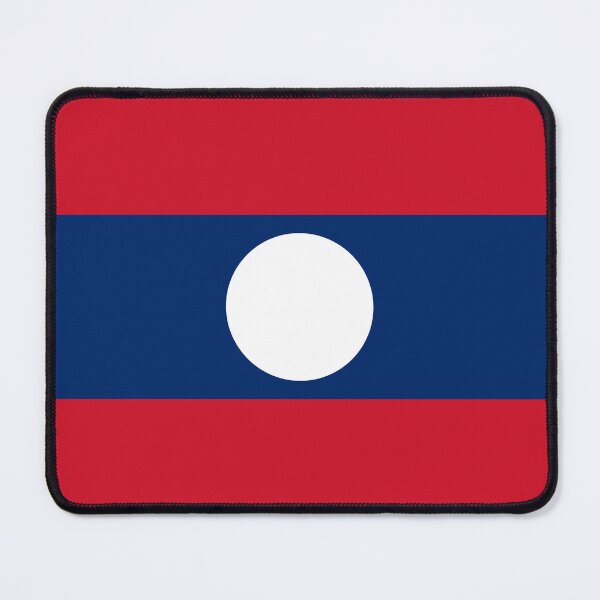 Item preview, Laotian Flag- Show your love for Laos with this design! designed and sold by AlaskaExtreme.