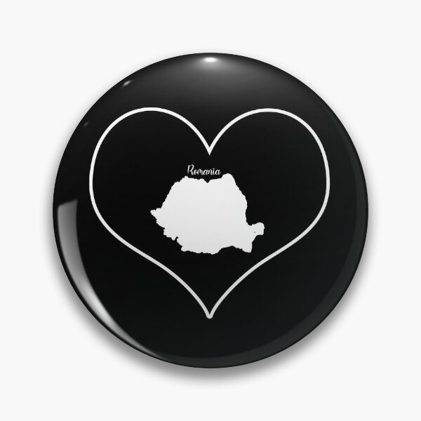 Item preview, Black heart map Romania designed and sold by Astralia.