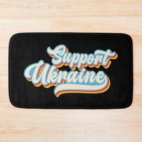 Item preview, Support Ukraine Old Blue Red Typography Phrase designed and sold by Vasabi88.