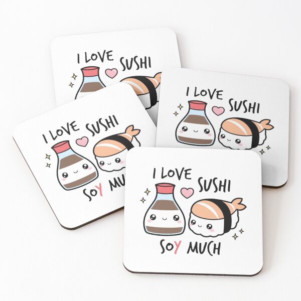 Item preview, I love sushi soy much designed and sold by CamrinDushop.