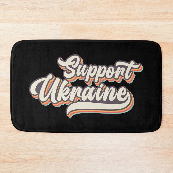 Item preview, Support Ukraine Old Brown Red Typography Phrase designed and sold by Vasabi88.