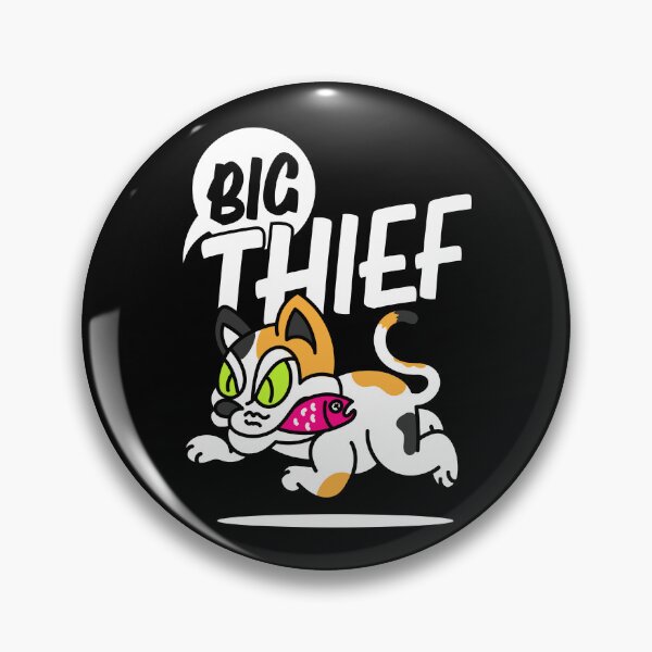 Item preview, Big Thief, Cat Stealing Fish Funny designed and sold by KimoStudio.