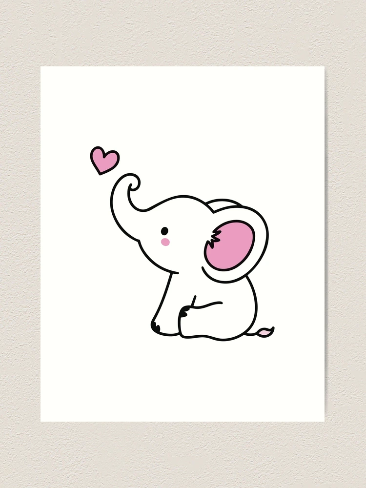 Cute Baby Elephant pattern vintage illustration for children Yoga