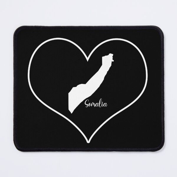 Item preview, Black heart map Somalia designed and sold by Astralia.