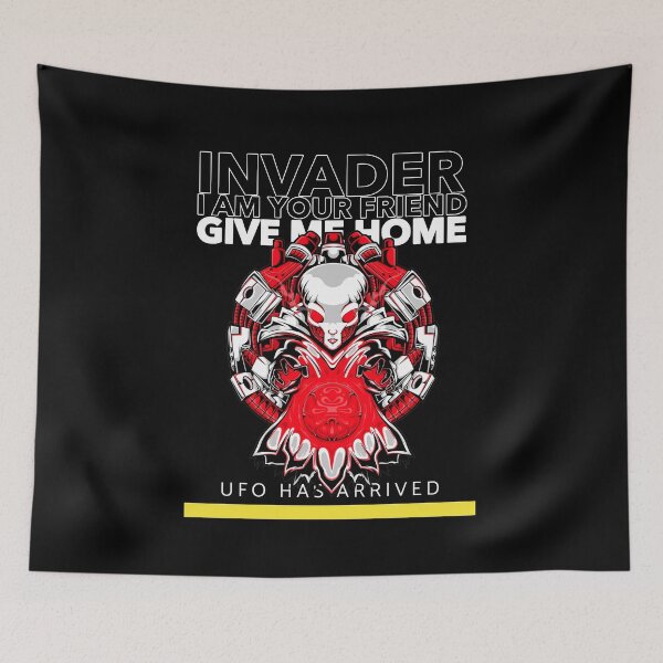 Item preview, Alien and UFO designed and sold by theredsharp.