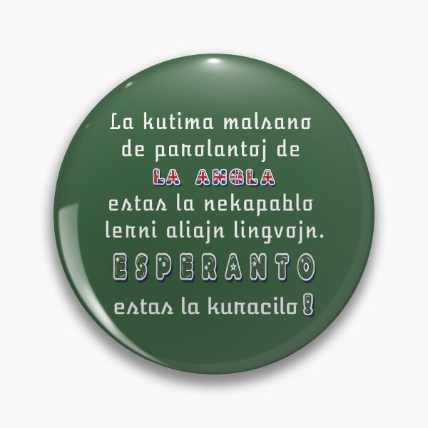 Item preview, Esperanto estas la kuracilo! designed and sold by Zebastjan Johanzen.