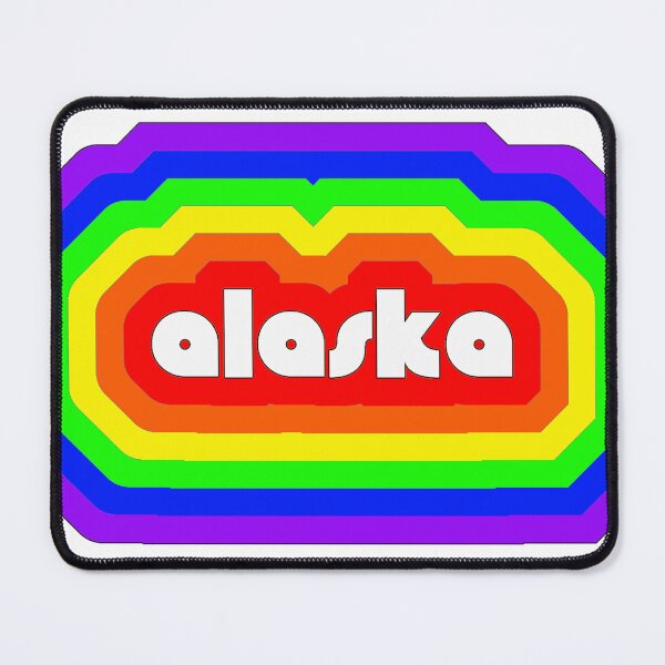 Item preview, Alaska- with rainbow colors designed and sold by AlaskaExtreme.