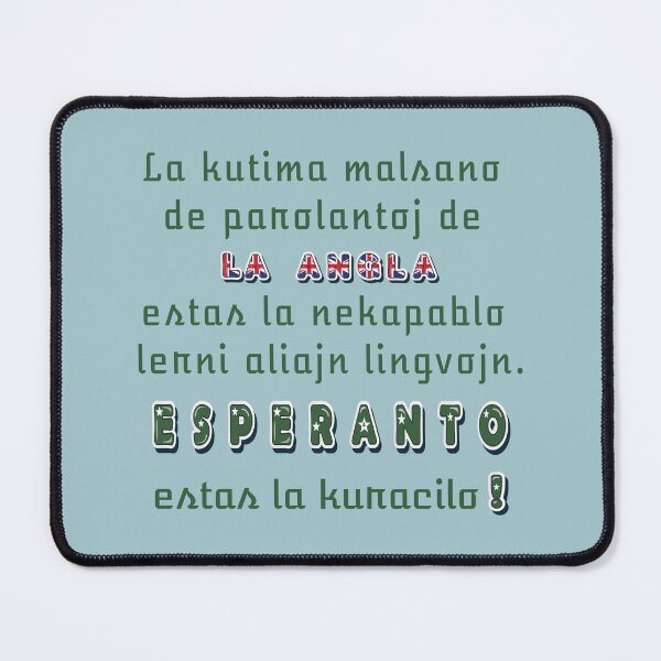 Item preview, Esperanto estas la kuracilo! (Hela) designed and sold by Zebastjan Johanzen.