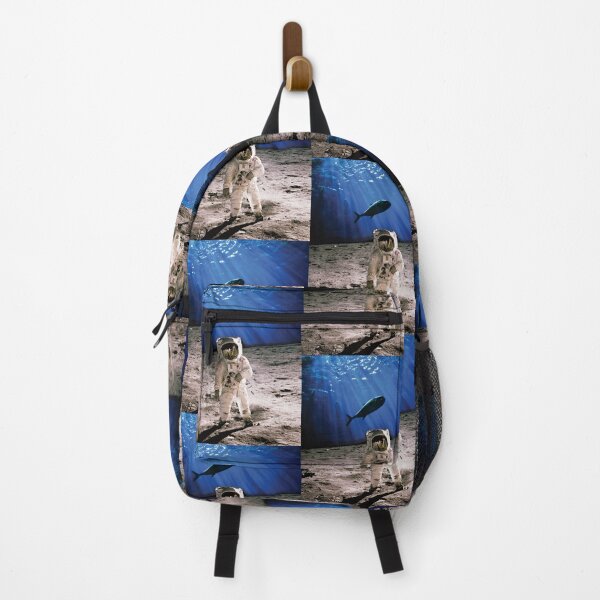 Item preview, Astronaut walking underwater on the seabed with a whale above designed and sold by Rhu Creations.