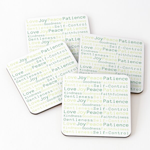 Item preview, Fruit of the Spirit | Love, Joy, Peace... in Green designed and sold by WordsToArt.