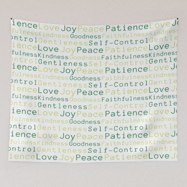 Item preview, Fruit of the Spirit | Love, Joy, Peace... in Green designed and sold by WordsToArt.