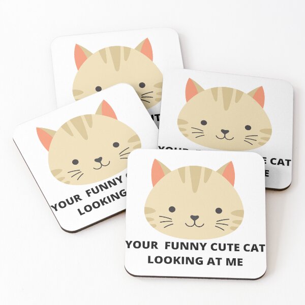 Item preview, your funny cute cat looking at me designed and sold by madraso.