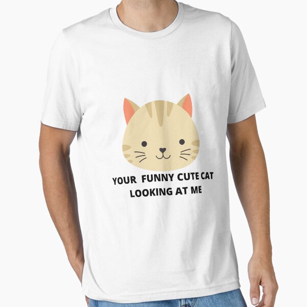 Item preview, your funny cute cat looking at me designed and sold by madraso.