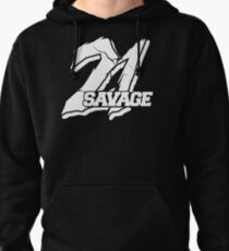 21 savage logo issa knife Pullover Hoodie