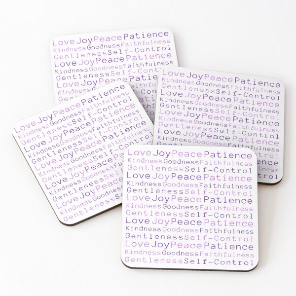 Item preview, Fruit of the Spirit | Love, Joy, Peace... in Purple designed and sold by WordsToArt.