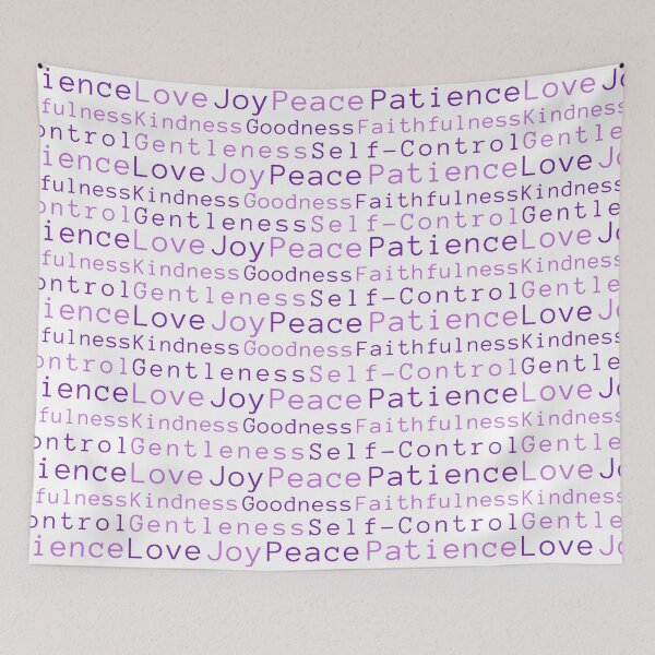 Item preview, Fruit of the Spirit | Love, Joy, Peace... in Purple designed and sold by WordsToArt.