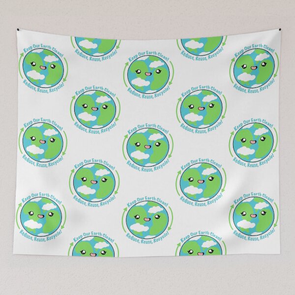 Item preview, Keep Our Earth Clean! Reduce, Reuse, Recycle!  designed and sold by ZuriAmbessa.