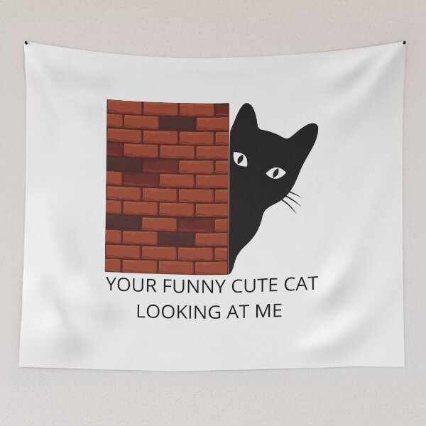 Item preview, Copie de your funny cute cat looking at me designed and sold by madraso.
