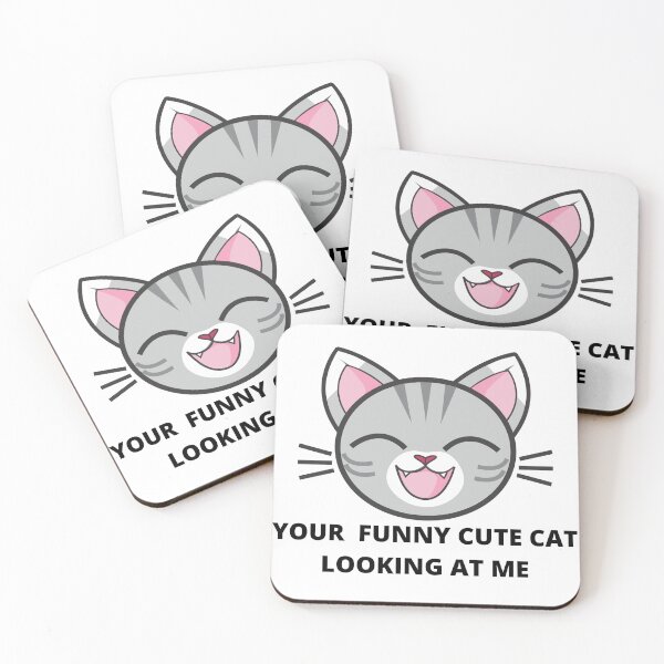 Item preview, your funny cute cat looking at me designed and sold by madraso.