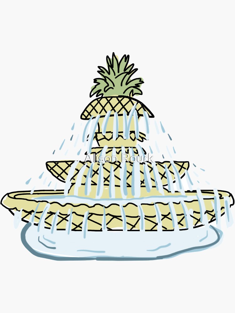 Charleston Pineapple Fountain by alisonrourk