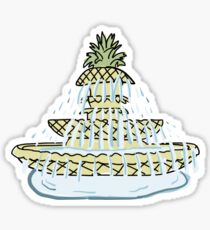 Charleston Pineapple Fountain Sticker