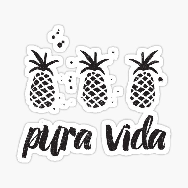 Pura vida Sticker for Sale by RossDillon