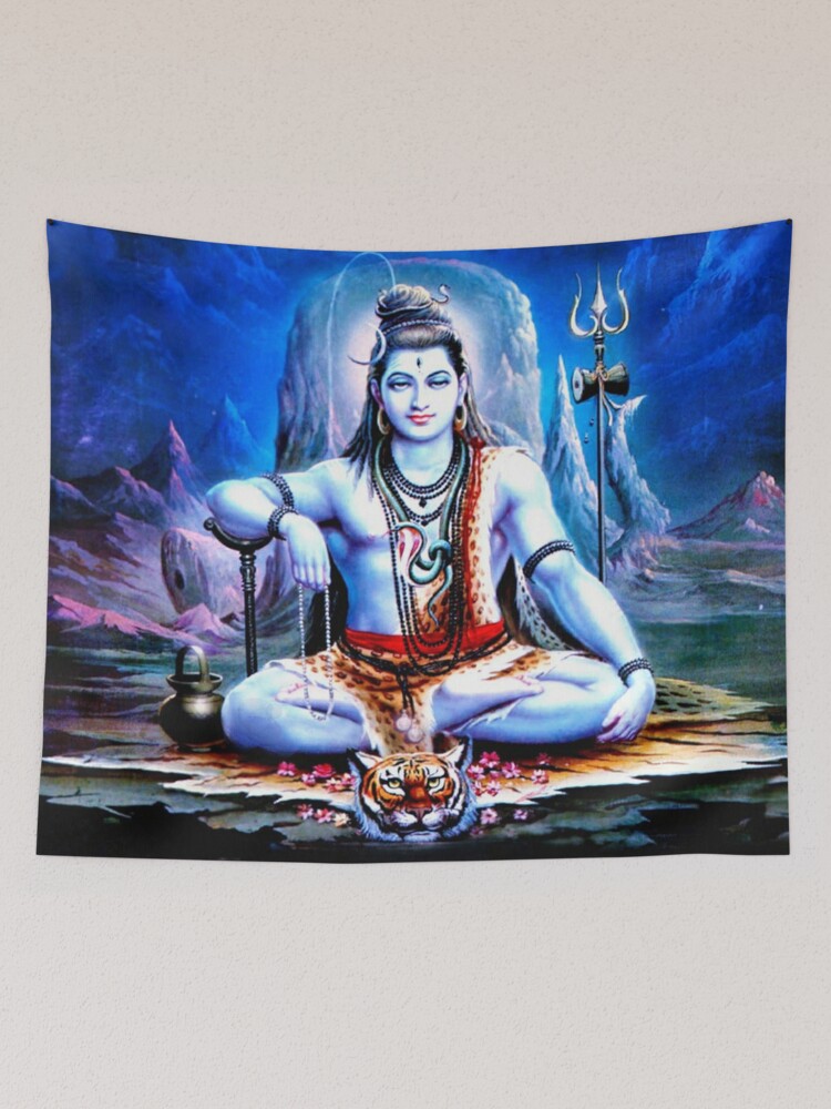 Shiva Hindu Gods Tapestry by palais8plaisir