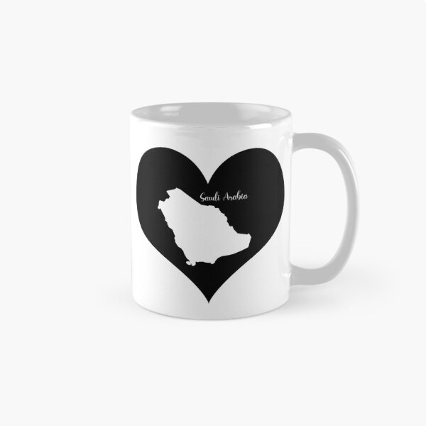 Item preview, Black heart map Saudi Arabia designed and sold by Astralia.