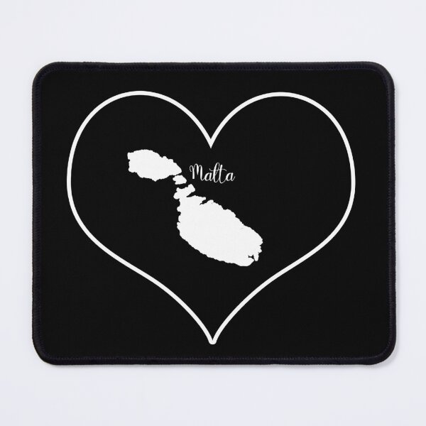 Item preview, Black heart map Malta designed and sold by Astralia.