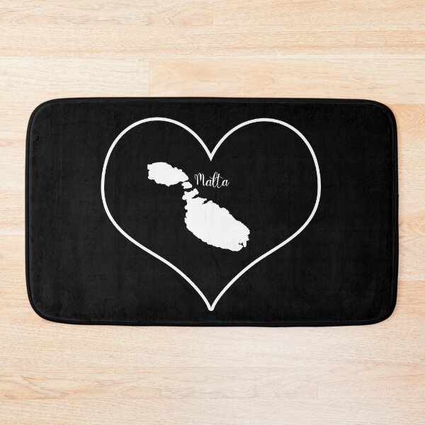 Item preview, Black heart map Malta designed and sold by Astralia.