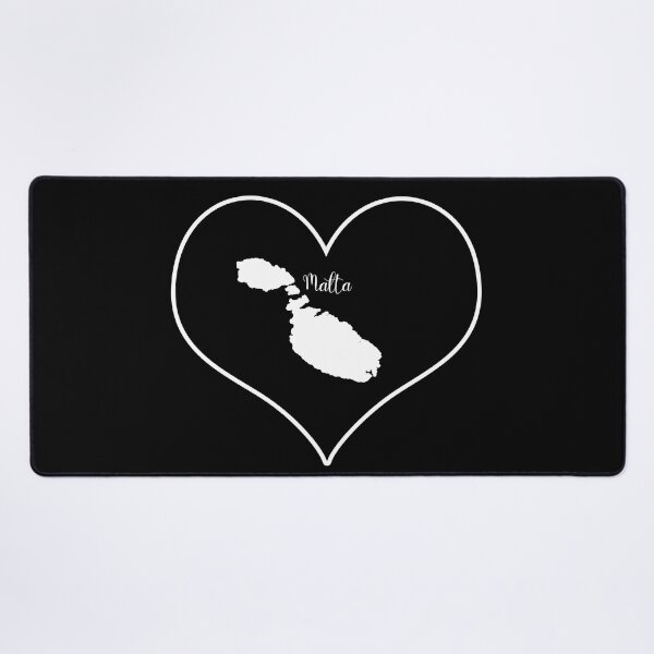 Item preview, Black heart map Malta designed and sold by Astralia.