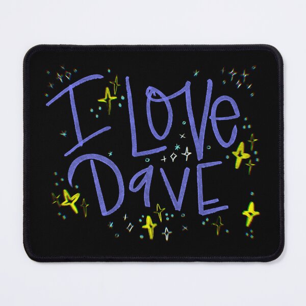 Item preview, I LOVE DAVE CUSTOM NAME PURPLE designed and sold by GIVENGRACE.ART.