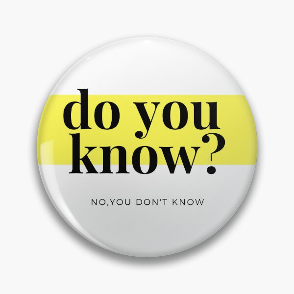 Item preview, Do you know? designed and sold by NewYorkColours.