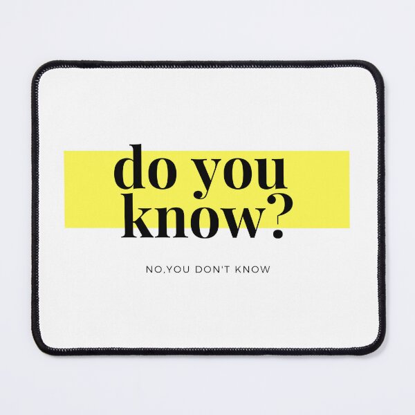 Item preview, Do you know? designed and sold by NewYorkColours.