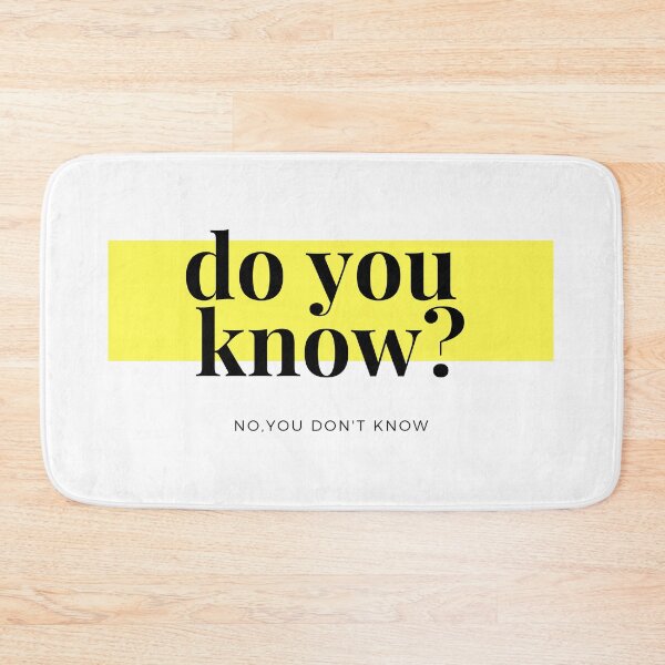 Item preview, Do you know? designed and sold by NewYorkColours.
