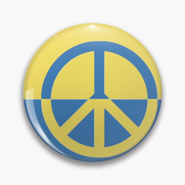 Item preview, Ukraine Flag Peace Sign designed and sold by CoolYule.