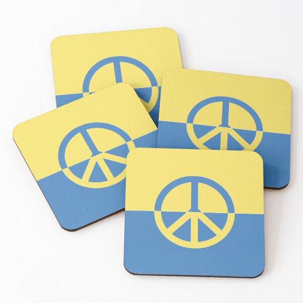 Item preview, Ukraine Flag Peace Sign designed and sold by CoolYule.