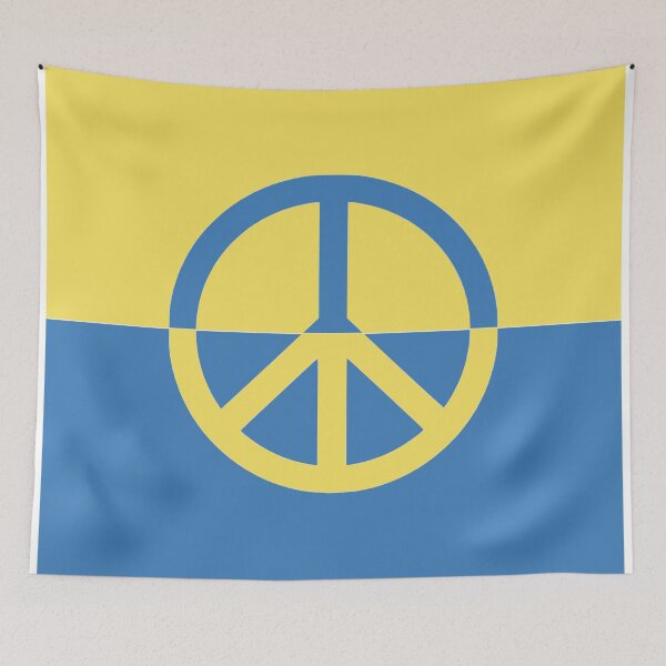 Item preview, Ukraine Flag Peace Sign designed and sold by CoolYule.