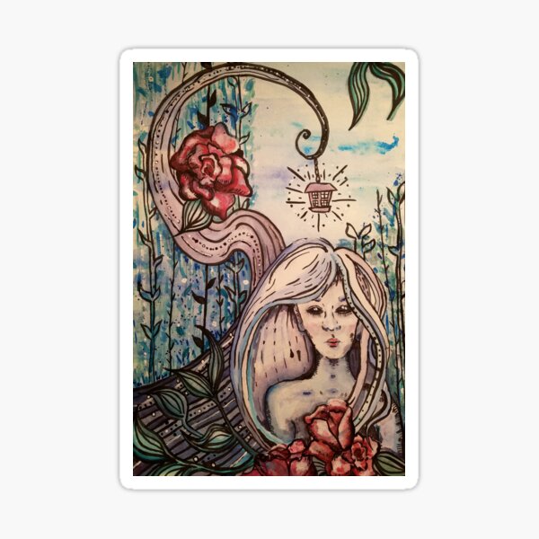Vista previa del artículo con la obra «Princesa medusa», diseñado y vendido por lindseybro.