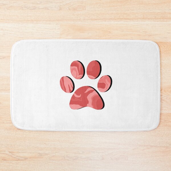 Item preview, Red Marble Paw Print designed and sold by ViviTV.
