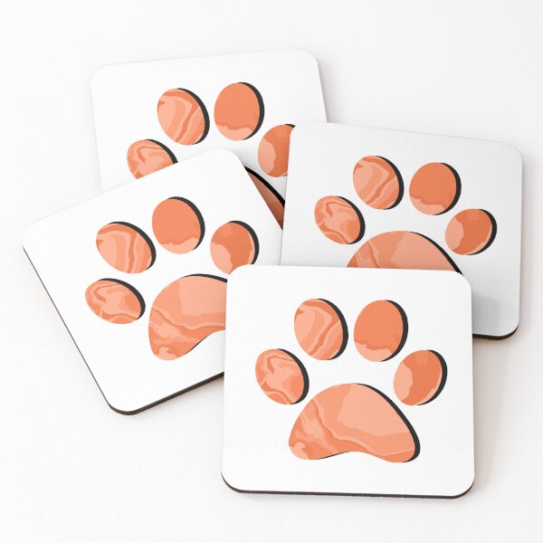 Item preview, Orange Marble Paw Print designed and sold by ViviTV.