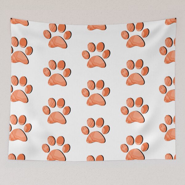 Item preview, Orange Marble Paw Print designed and sold by ViviTV.